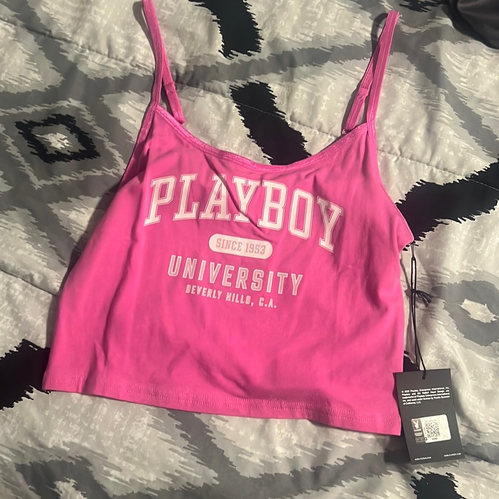 Playboy crop top tank